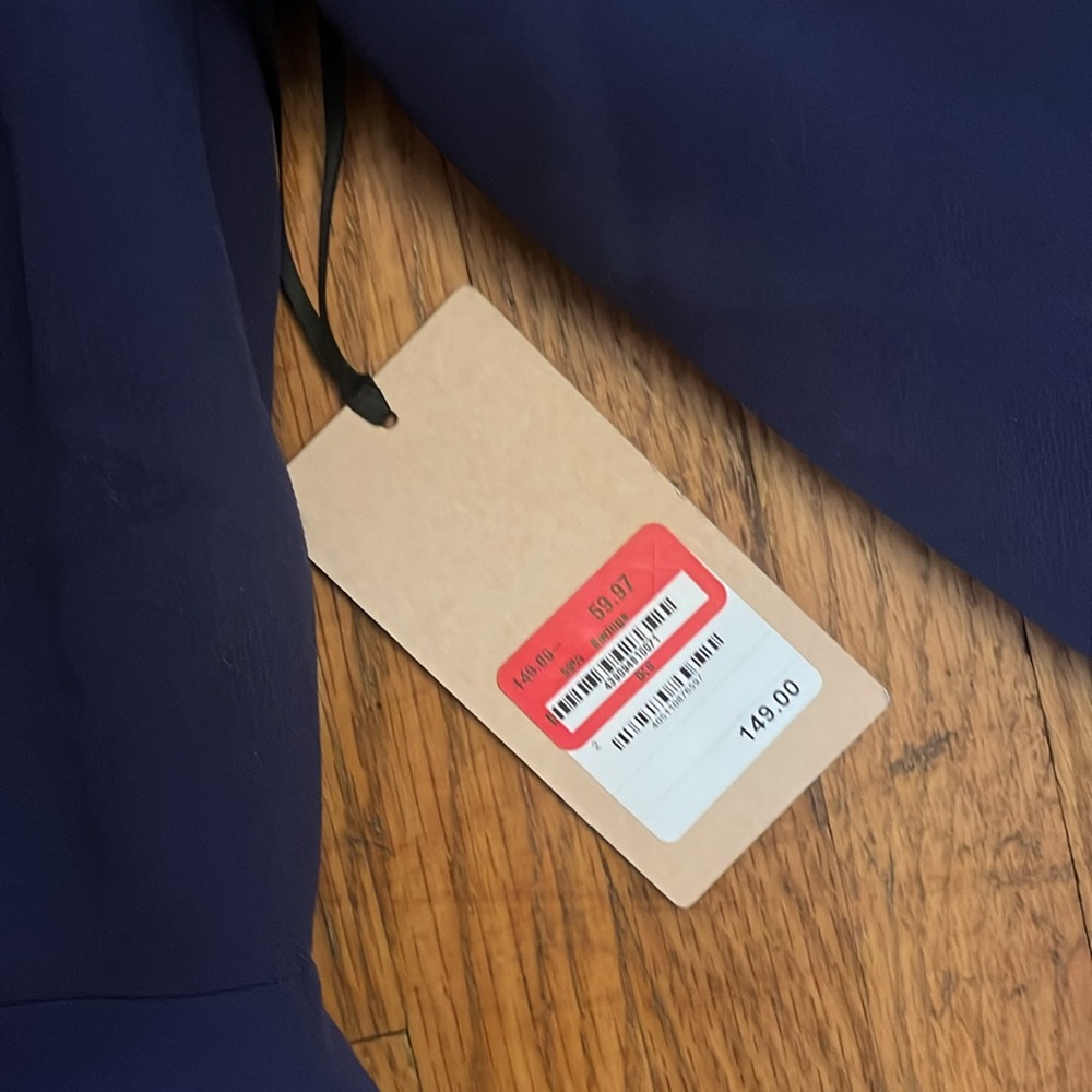 Halogen dark blue tailored dress. - Picture 3 of 4